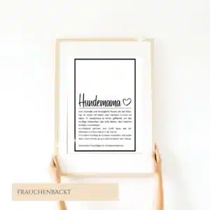 Definitionsposter Hundemama
