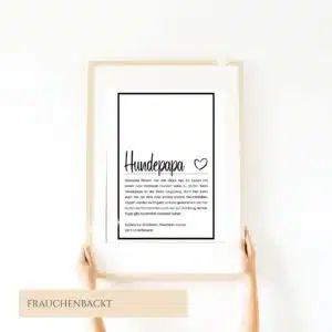 Definitionsposter Hundepapa