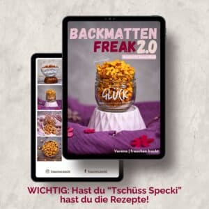 Titelbild Backmattenfreakn2.0 Wichtig: Wenn du den Guide "Tschüss Specki! Übergewicht beim Hund" hast, benötigst du diese Sammlung nicht, denn da sind die Rezepte enthalten
