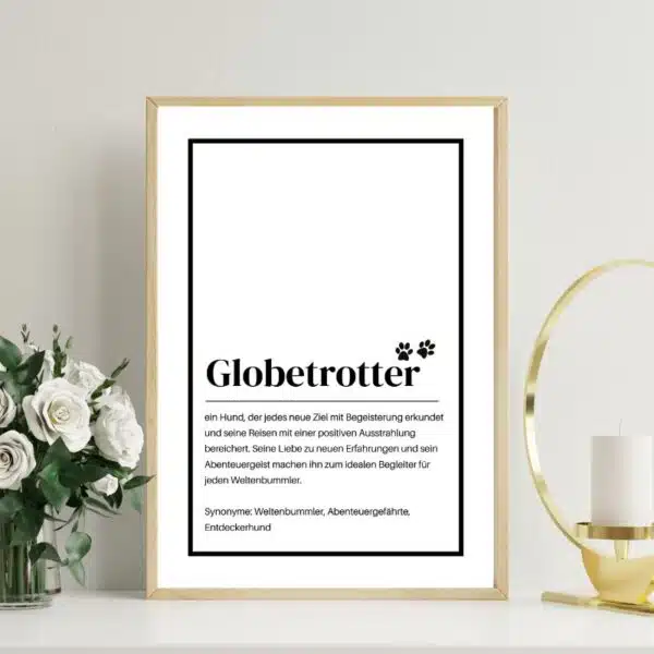 Definitionsposter Globetrotter - digital