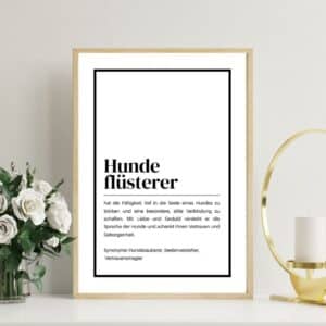Definitionsposter Hundeflüsterer - digital